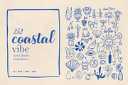 Coastal Vibe Clipart Set, an Object Illustration by Art Dari Autumn (Thumbnail 1 of 15)