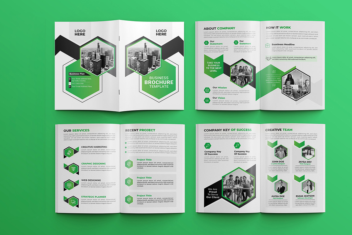 Multipurpose Business Brochure, a Brochure Template by gstudiovect21 (Photo 1 of 4)