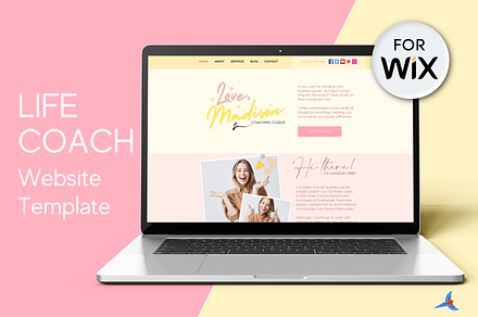 Social Media Coach Template - Wix
