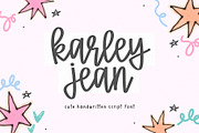 Karley Jean | Preppy Script Font, a Script Font by KA Designs (Thumbnail 1 of 16)