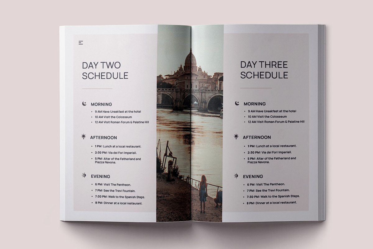 Travel Itinerary Book, Travel Guide, a Brochure Template by Niofix (Photo 2 of 6)
