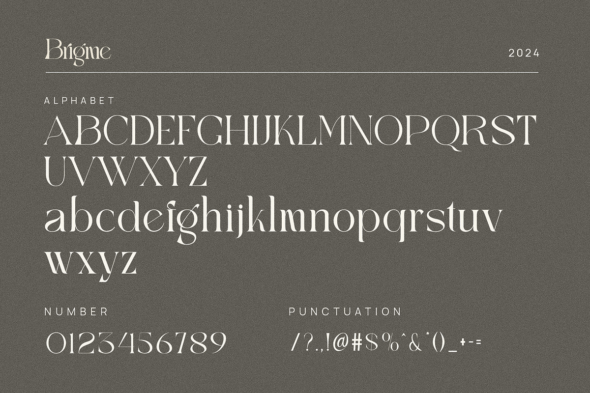 Brigme Elegant Serif Font Typeface, a Serif Font by Perfectype (Photo 6 of 6)