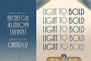 Decondol Art Deco Typeface, a Sans Serif Font by alit design (Thumbnail 10 of 17)