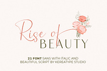 Rise of Beauty - Variable Font Duo