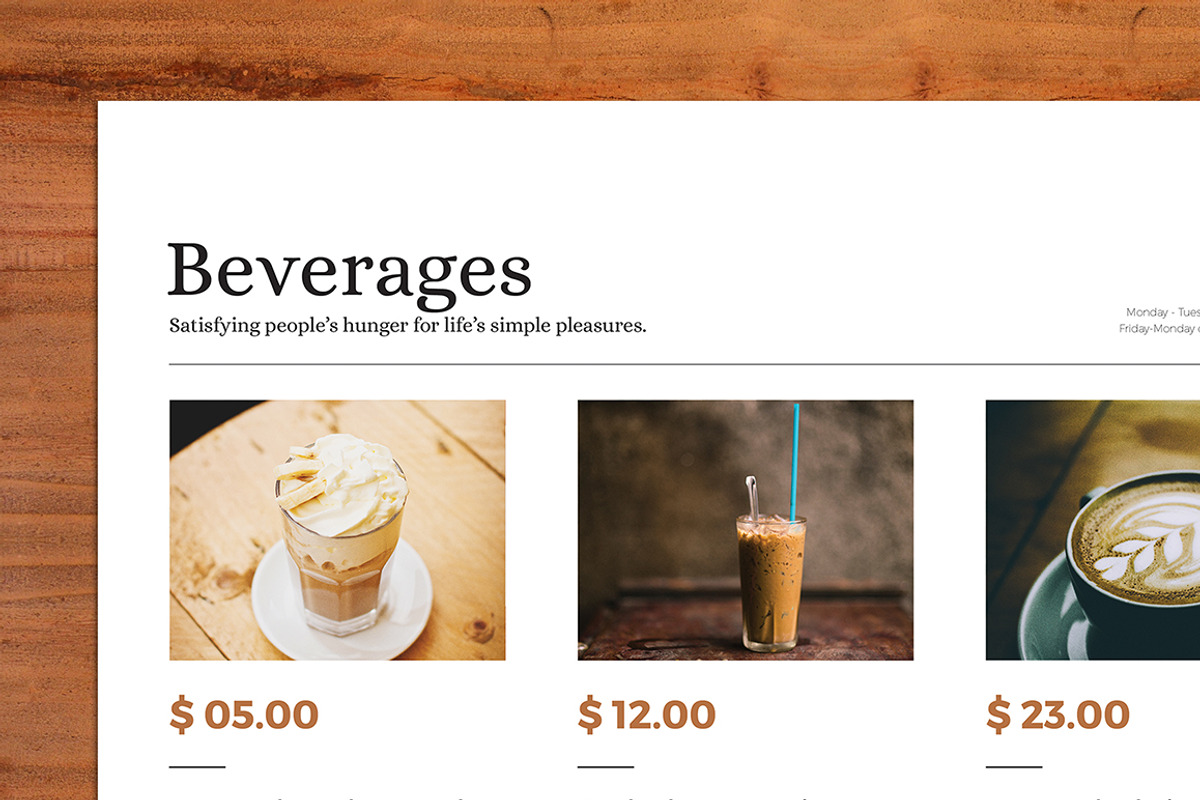 Deluxe Food Menu + Bonus A4 Flyer, a Flyer Template by The Good Store (Photo 6 of 7)