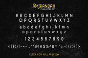 Mirandah | Monoline Font Family, a Sans Serif Font by Arterfak Project (Thumbnail 10 of 11)
