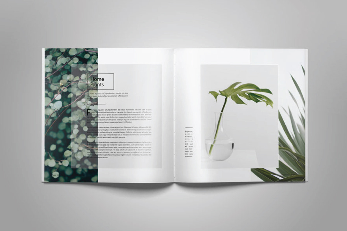 Square Magazine Template Indesign, a Magazine Template by Tiempo co (Photo 7 of 11)