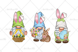 Easter Gnome Clipart