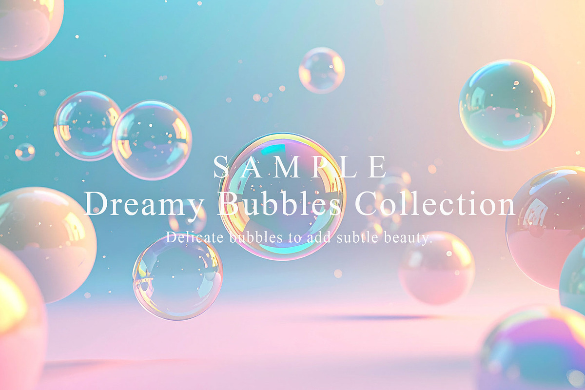 15 Dreamy Bubbles Collection, a Background Graphic by NOMO DESIGN (Photo 11 of 16)