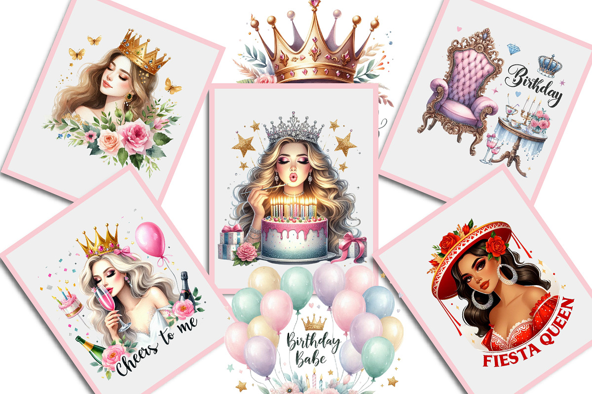 Birthday Queen Sublimation Quotes, an Illustration by Creative Art (Photo 5 of 7)