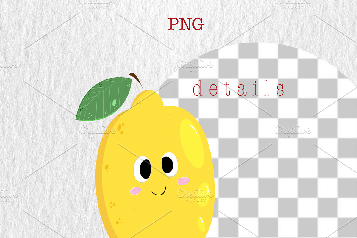 Fruit Friends clipart, an Icon by Oleksandra Illustrates (Photo 3 of 12)