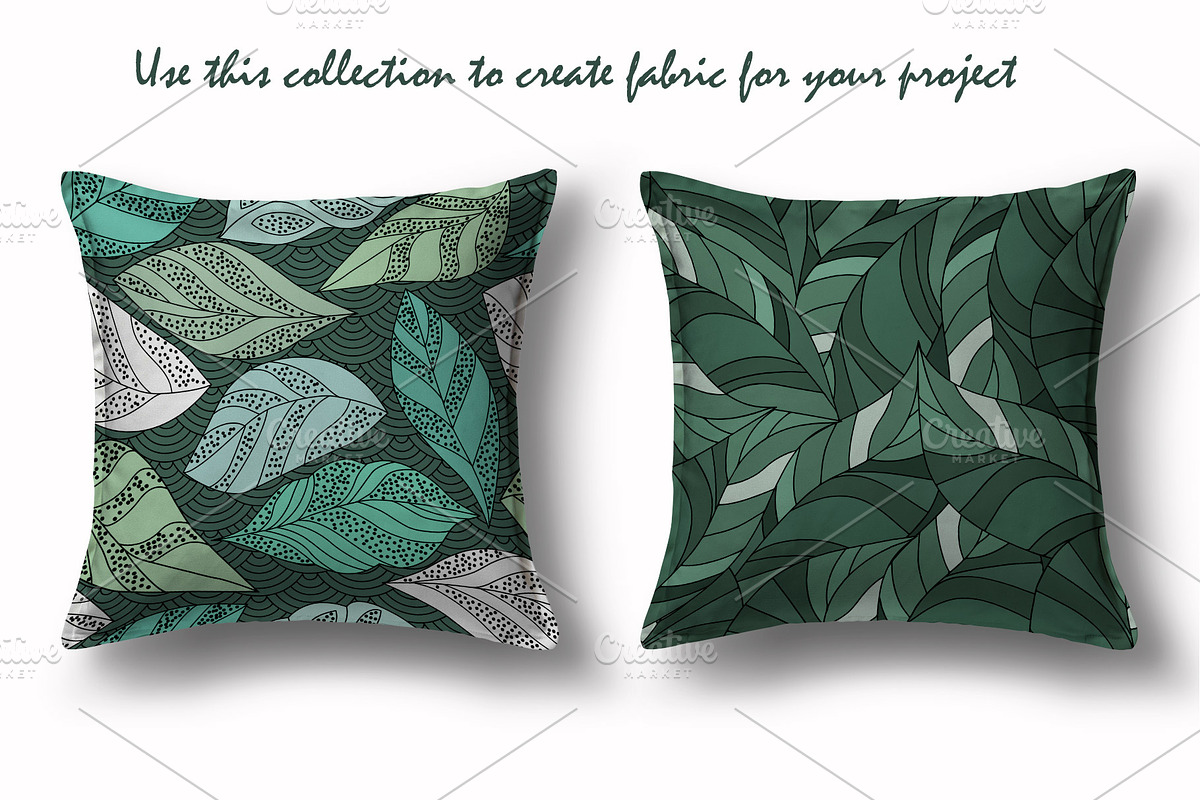 Graphic Foliage seamless patterns, a Pattern Graphic by Retro Graphic Box (Photo 5 of 7)