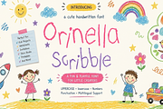 Orinella Scribble Font, a Handwritten Font by Letterhanna Studio (Thumbnail 1 of 8)