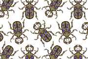 Ornamental Beetle Stripe Vector, a Pattern Graphic by NayaChu (Thumbnail 3 of 8)