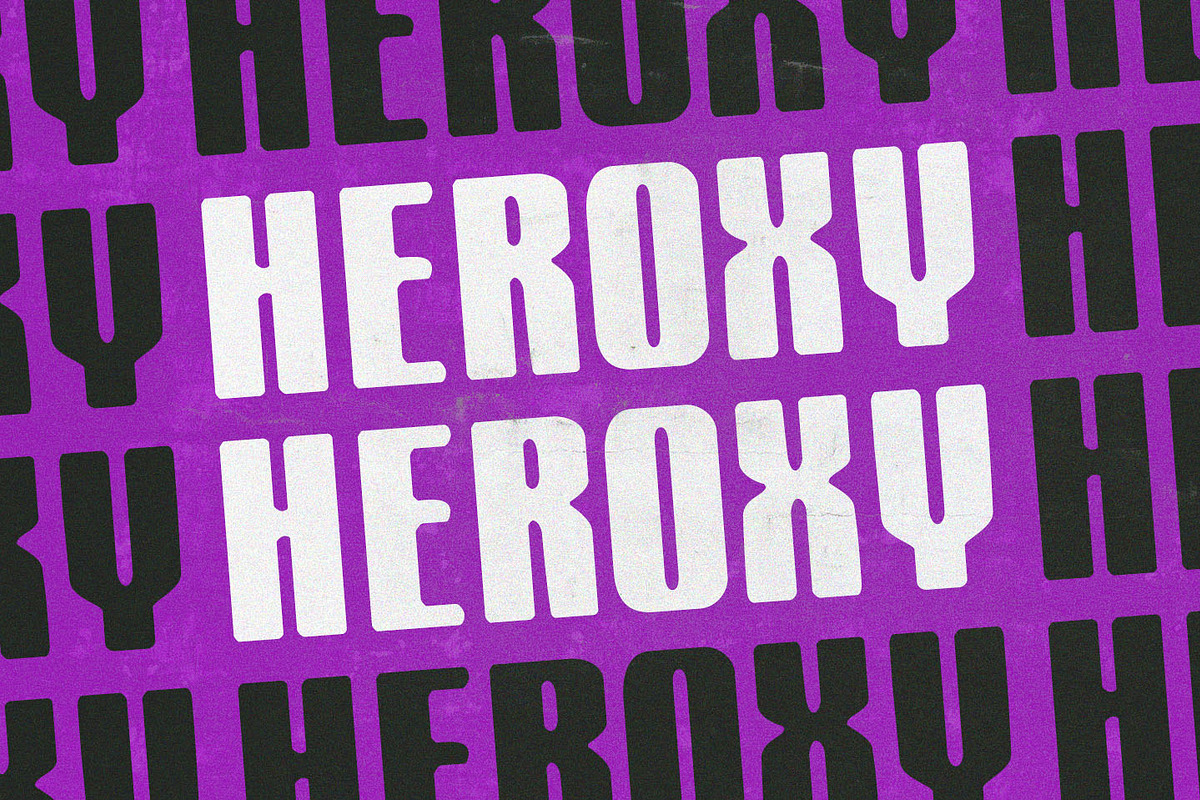 Heroxy Display Font, a Sans Serif Font by Kulokale (Photo 1 of 10)