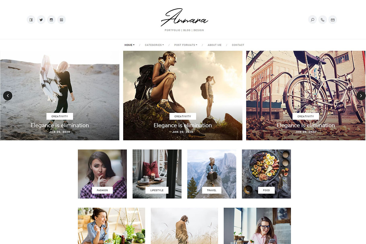 Anara - Personal Blog, a Bootstrap Template by aliarslan (Photo 3 of 8)