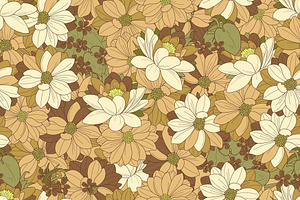 spring vintage retro style, a Pattern Graphic by AAN Seamless Shop