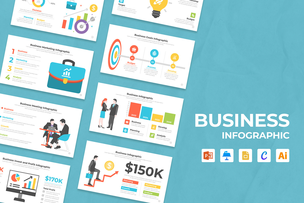 Business Infographic Template, a Presentation Template by Mighty-Slide (Photo 1 of 7)