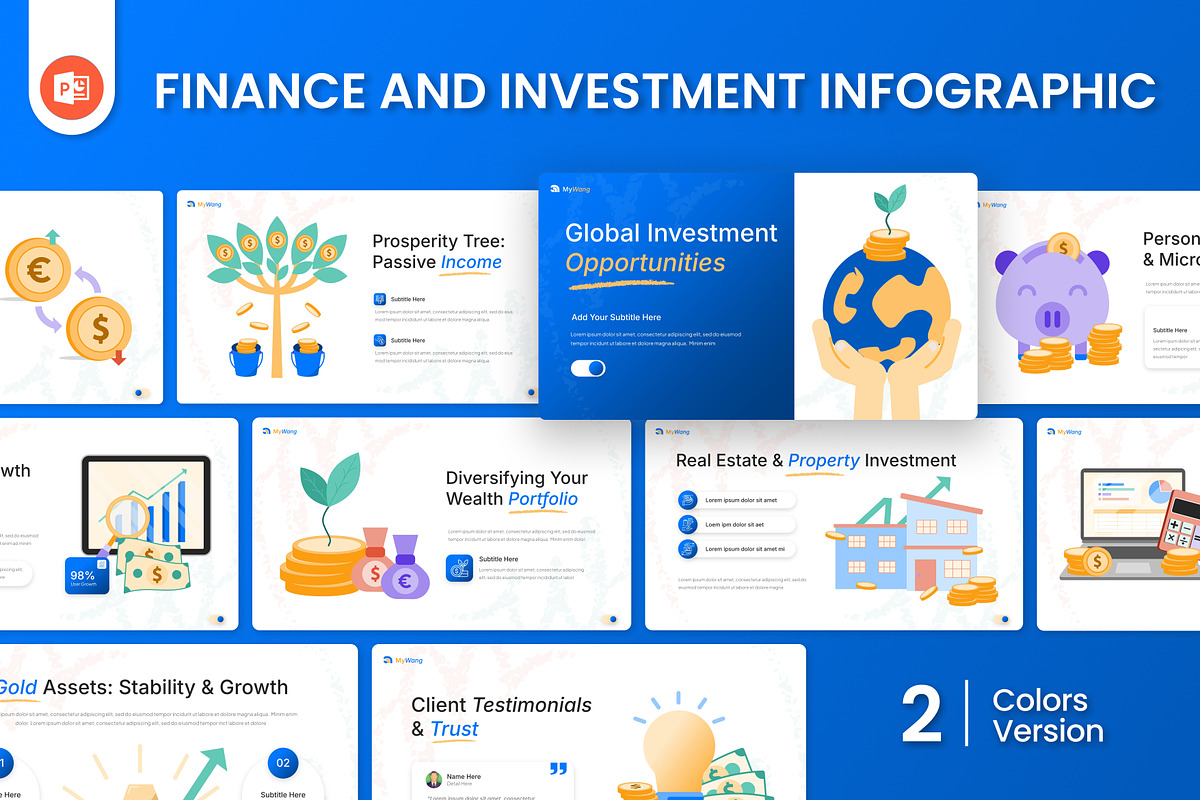 Finance & Investment Infographic PPT, a Presentation Template by Antstheme (Photo 1 of 4)