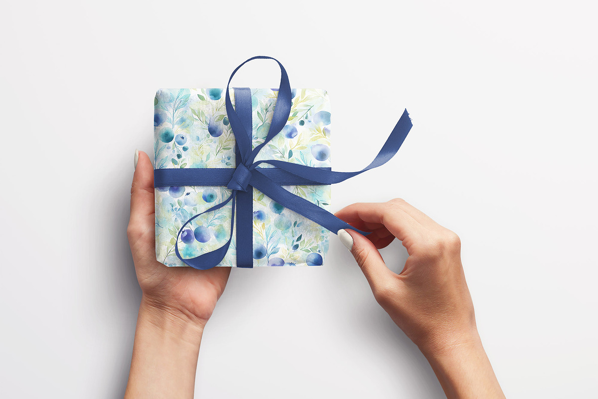 BLUEBERRY Seamless Pattern, a Pattern Graphic by AYAKA Studio Co. (Photo 5 of 9)