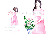 Flower girl collection, a Person Illustration by Knysh Ksenya (Thumbnail 1 of 14)