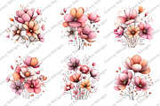 Whimsical Spring Wildflower Clipart, an Illustration by GatewayDesign (Thumbnail 2 of 3)