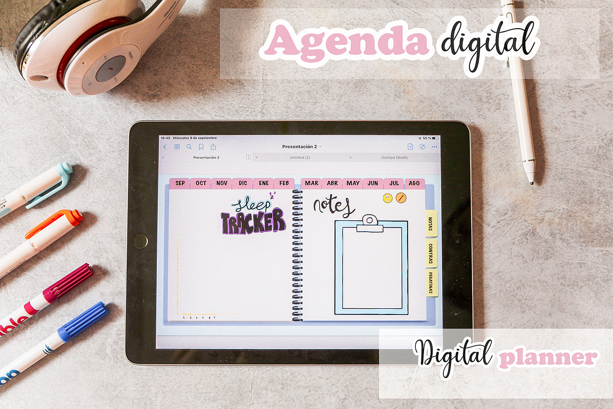DIGITAL PLANNER/AGENDA DIGITAL, a Stationery Template by LOTA_CREATIONS (Photo 6 of 6)