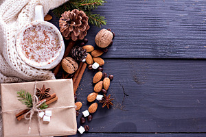 Cocoa, coffee marshmelou