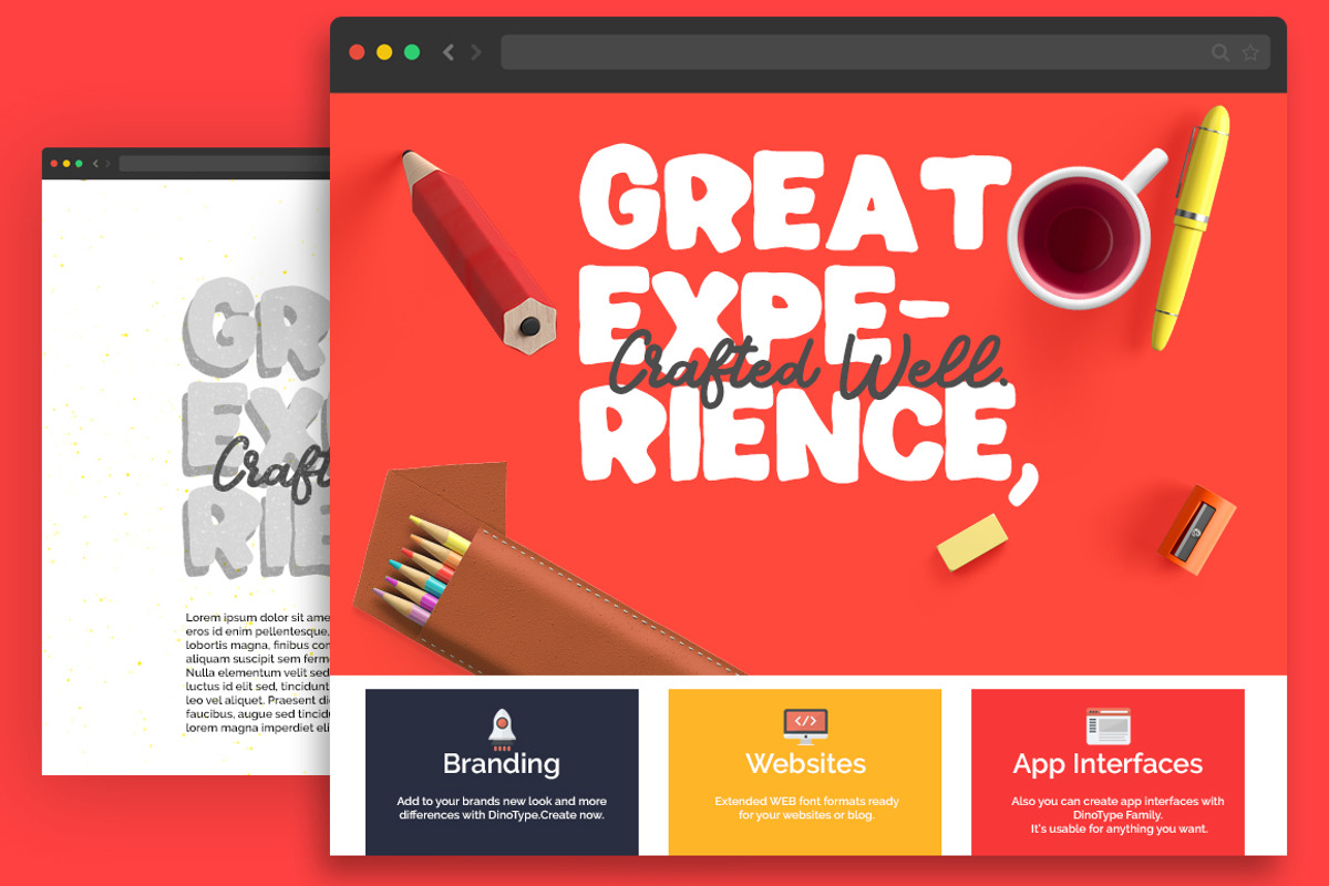DinoType Educational Font Family, a Script Font by Yasir Ekinci (Photo 7 of 12)