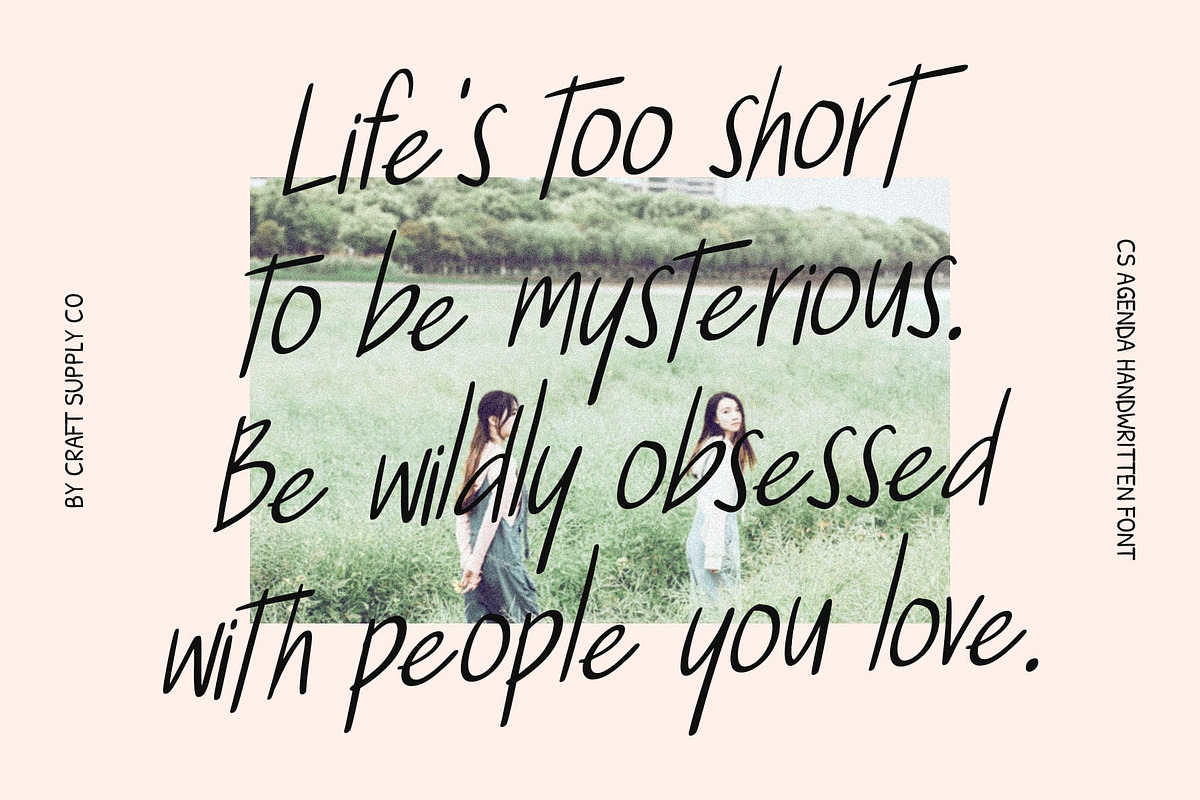 CS Agenda – Handwritten Font, a Handwritten Font by Craft Supply Co. (Photo 5 of 8)
