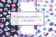 Watercolor set of Hydrangea, a Texture Graphic by Antikva17 (Thumbnail 2 of 4)