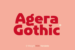 Agera Gothic Display Font