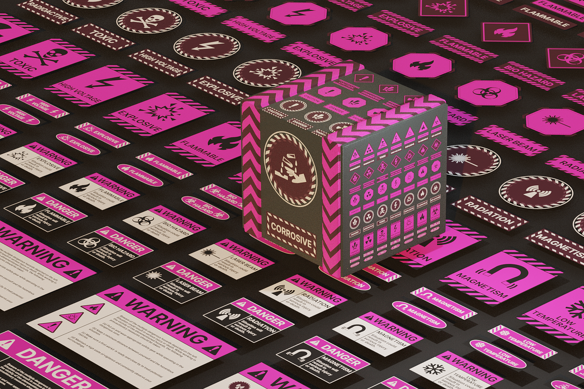 Dangerous Hazard Signs Bundle, an Icon by xresch (Photo 9 of 14)