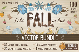Vintage Fall Vector Bundle + Bonus