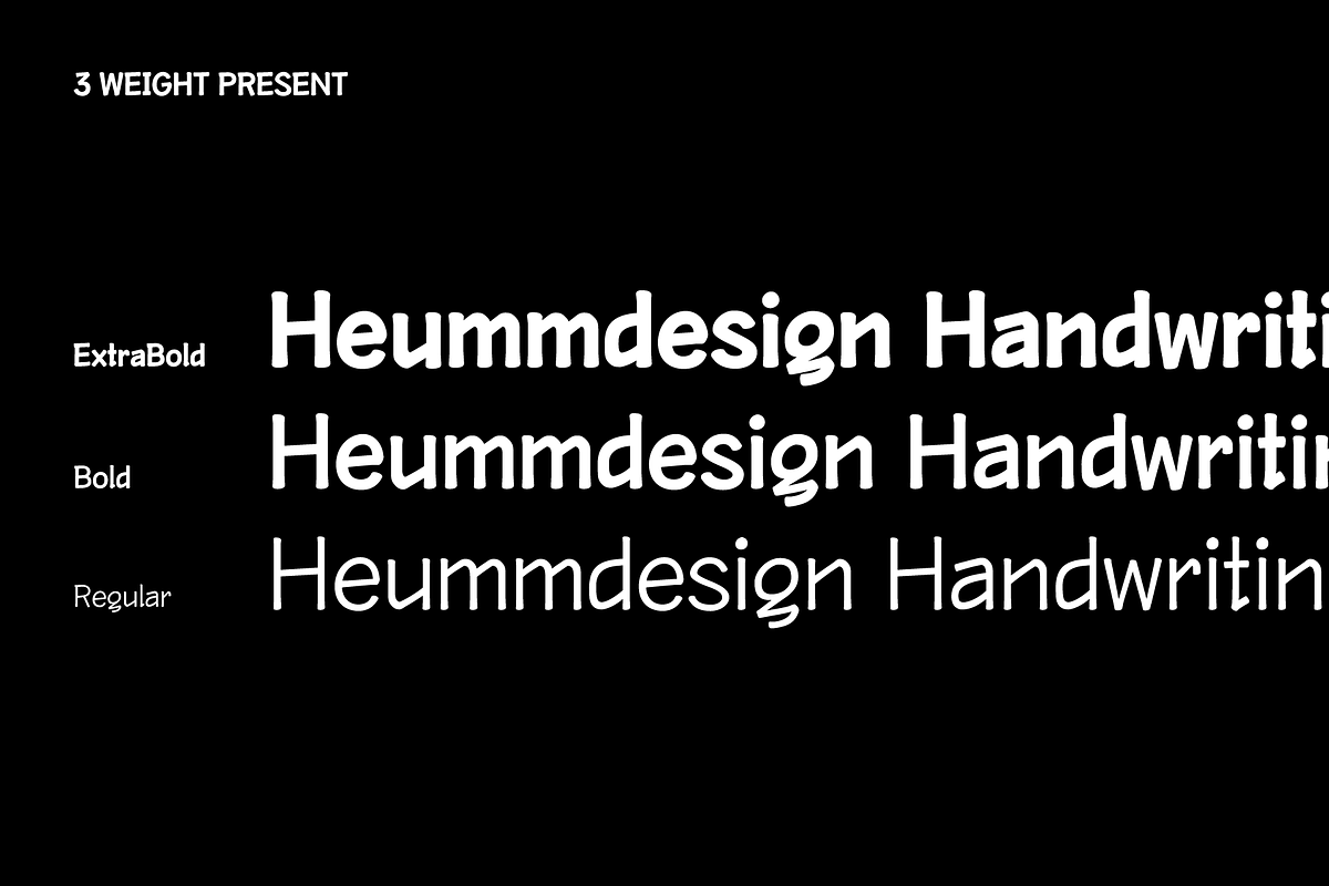 HU Handwrite / 20% OFF, a Handwritten Font by heummdesign (Photo 3 of 7)