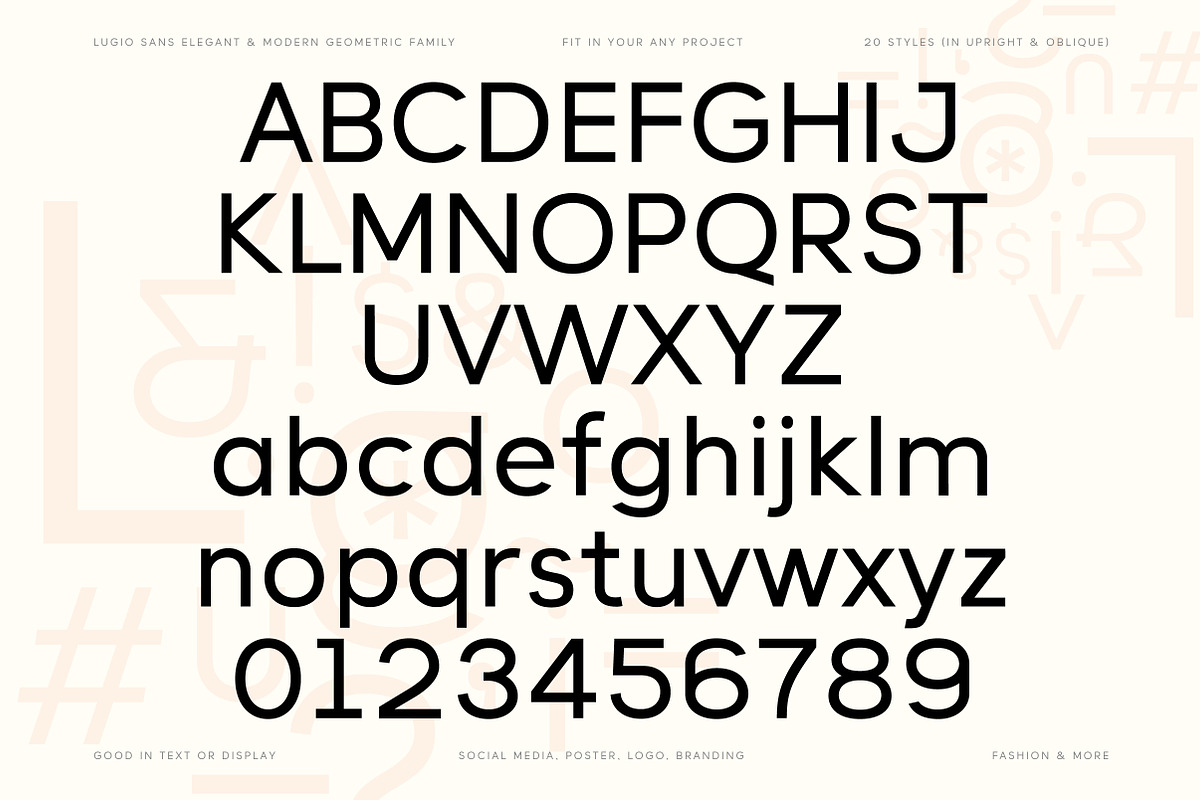 Lugio Sans Modern Geometric Family, a Sans Serif Font by Lettertype Studio (Photo 10 of 16)