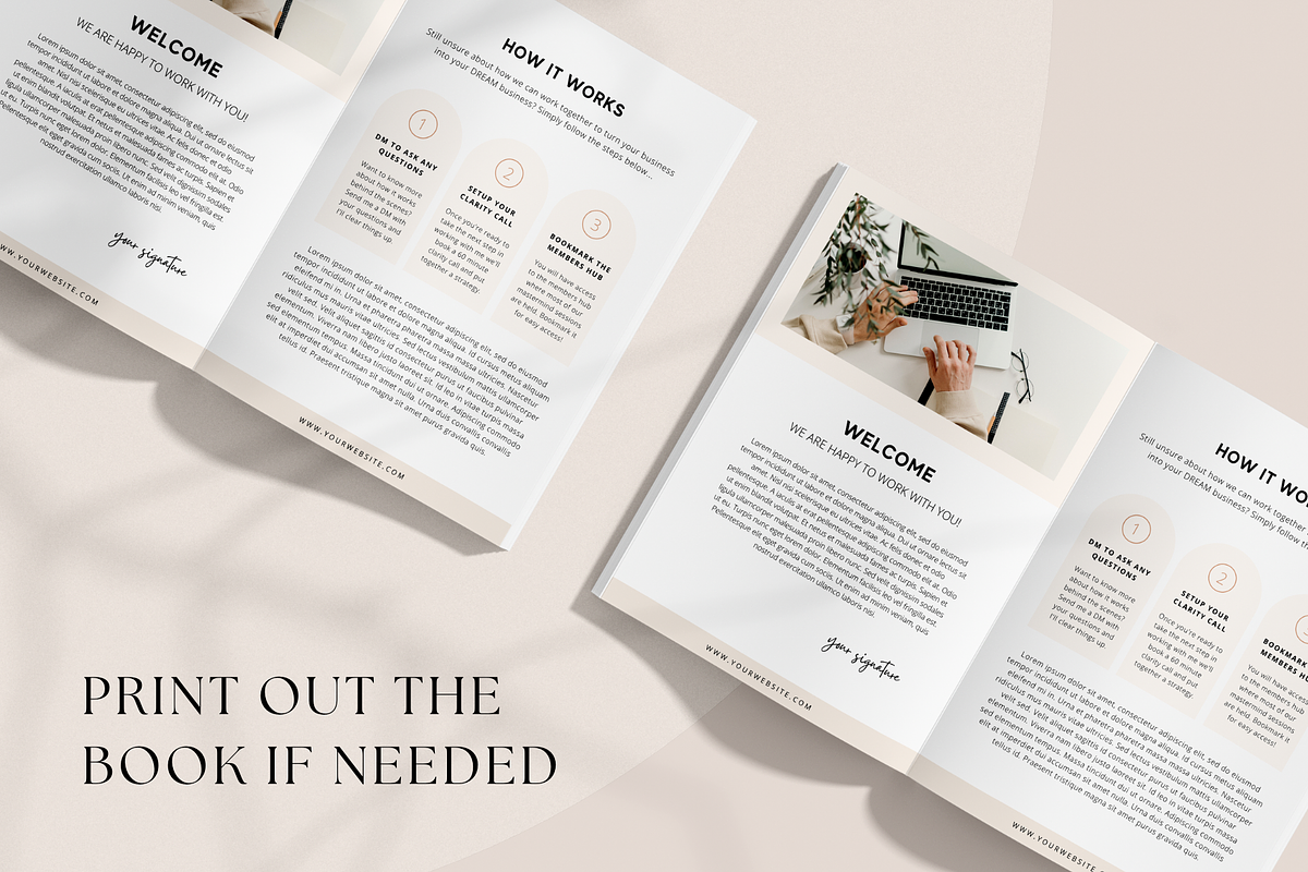 Client Welcome Book Template, a Magazine Template by ShopRShop