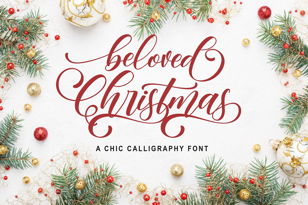 Beloved Christmas, a Script Font by Mozatype (Photo 1 of 19)