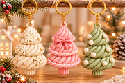 Christmas Tree Keyring 3D STL, an Object 3D Model by Layerology (Thumbnail 3 of 4)