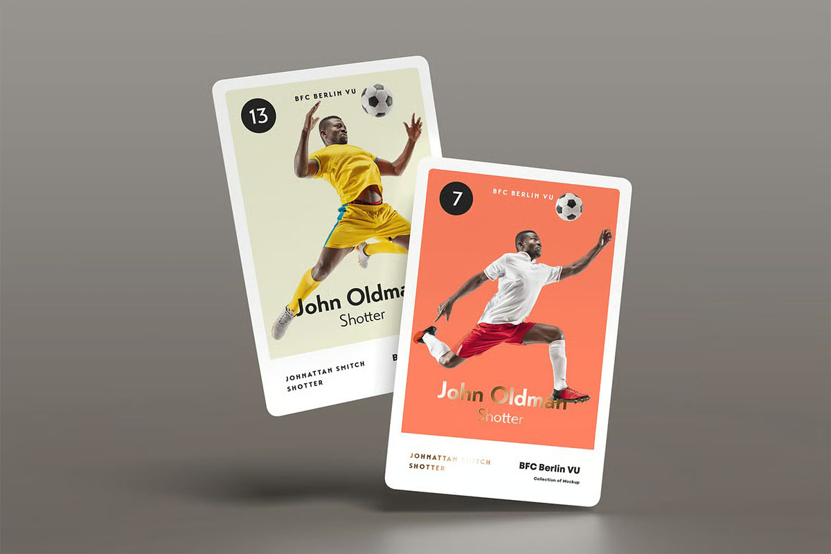 Trading Cards Mock-up, an Advertising Mockup by zippypixelstudio (Photo 14 of 14)