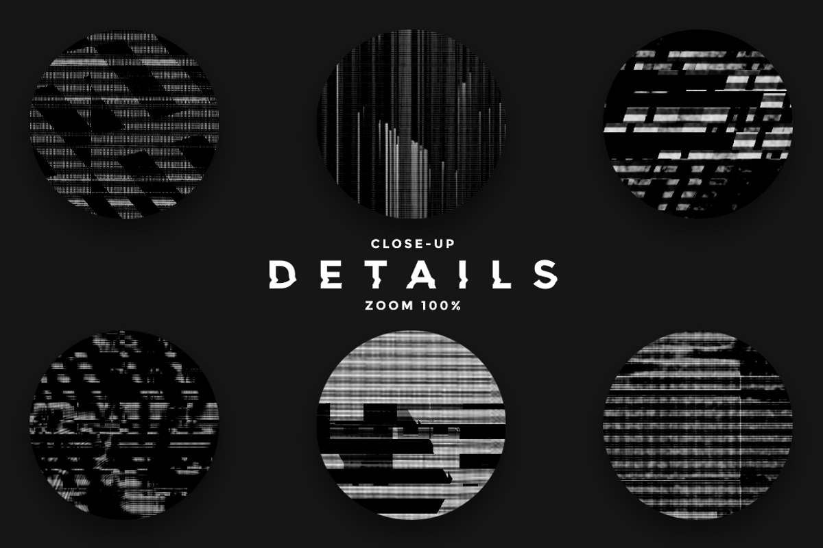 Noir Glitch textures and shapes, a Texture Graphic by MiksKS (Photo 3 of 11)