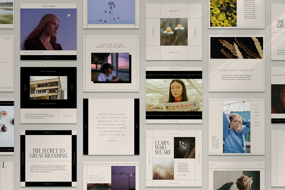 Morena Instagram Kit |Canva/InDesign, a Social Media Template by Peaches Design (Photo 3 of 10)