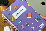 UX Sketchbook for Mobile design, a Stationery Template by ulvinomarov (Thumbnail 2 of 5)