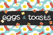 Eggs and toasts, a Pattern Graphic by kostolom3ooo (Thumbnail 1 of 5)
