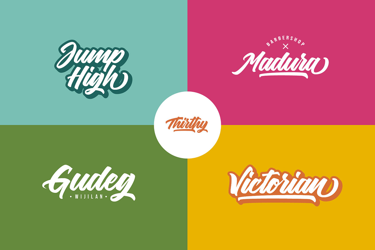 Thirthy, a Script Font by SusiType (Photo 10 of 11)