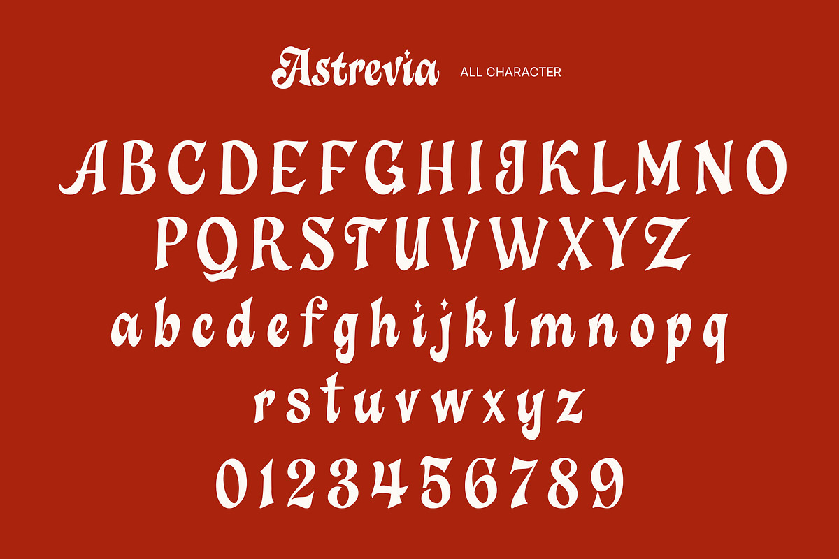 Astrevia - Vintage Serif Display, a Serif Font by Youthlabs Studio (Photo 13 of 15)