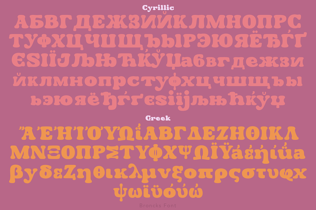 Broncks Retro Font, a Serif Font by TypeClassHeroes (Photo 8 of 10)