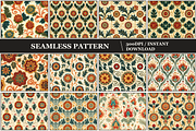 Emberloom Damask Seamless Patterns, a Pattern Graphic by Inknfolly (Thumbnail 1 of 4)