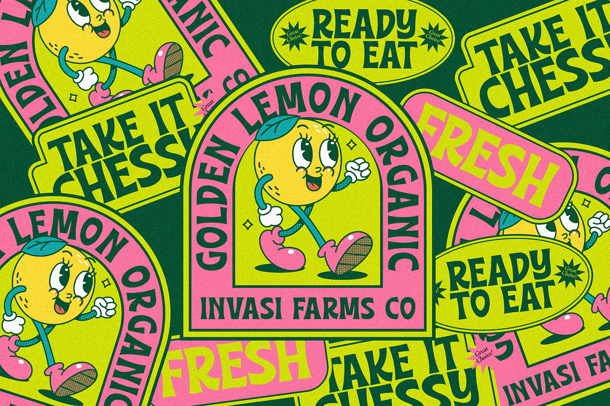 Kletvk - Curved Display Retro, a Sans Serif Font by Invasi Studio (Photo 4 of 10)