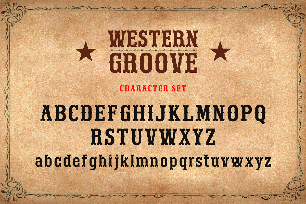 Western Groove - Western Font, a Serif Font by Sronstudio (Photo 11 of 12)